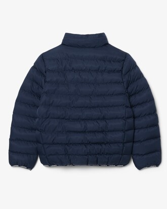 Unisex-Puffer-Jacke mit Fleece-Futter-Kapuze