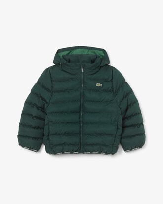 Unisex Puffer-Jacke aus Diamant-Taft mit Kapuze