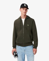 Hoodie aus Fleece mit Reißverschluss