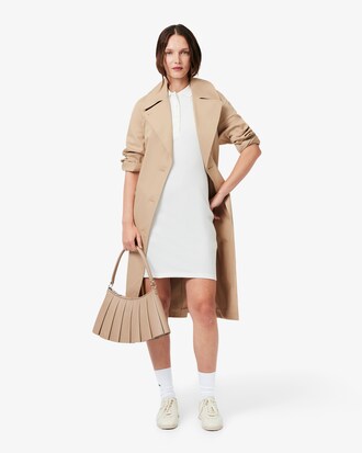 Slim Fit-Polokleid aus dehnbarem Mini Piqu&eacute;