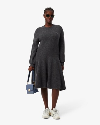 Kurzes, nahtloses Kleid aus Tuchwolle