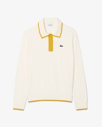 Dehnbarer Golf-Pullover mit Polokragen
