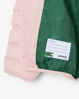 Unisex Puffer-Jacke aus Diamant-Taft mit Kapuze