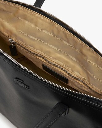 Damen L.12.12 Leder Tote Bag mit Rei&szlig;verschluss