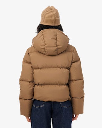 Wasserabweisende Daunenjacke mit Kapuze