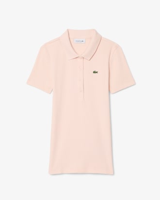 Slim Fit-Polohemd L.12.D aus gerippter Baumwolle
