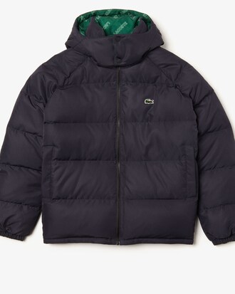 Wendbare Herren Steppjacke mit bedrucktem Futter LACOSTE L!VE