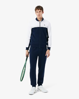 Sport-Sweatshirt mit Rei&szlig;verschluss und Colorblock-Design