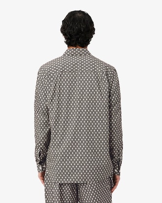 Regular Fit-Baumwollhemd mit Print