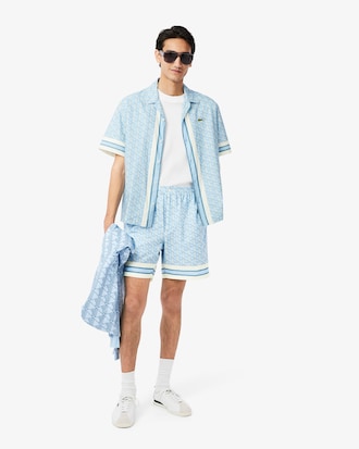 Leichte Shorts mit Monogramm-Druck