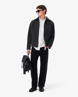 Dick gepolsterte Jacke aus Wolle