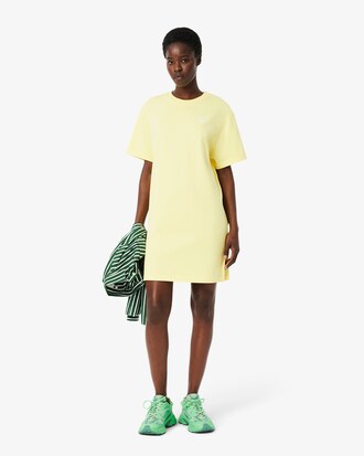 Übergroßes T-Shirt-Kleid mit Jersey-Branding