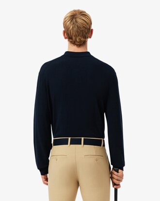 Stretch-Pullover mit Polokragen für den Golfsport