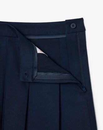 Faltenrock aus Baumwoll-Twill