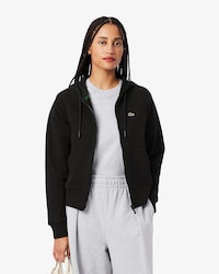 Hoodie aus Fleece mit Reißverschluss