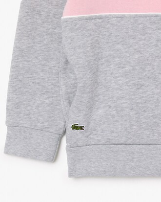 Sweatshirt aus Fleece mit Kontrast-Print
