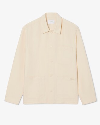 Overshirt aus Leinenmischung