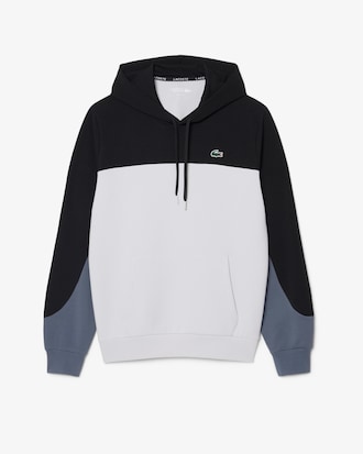 Sportlicher Hoodie mit Rei&szlig;verschluss und Colorblock-Design