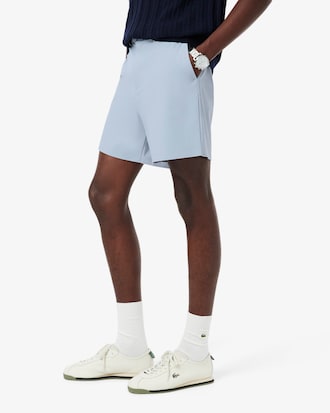 Straight Fit-Bermudashorts aus Stretchmaterial