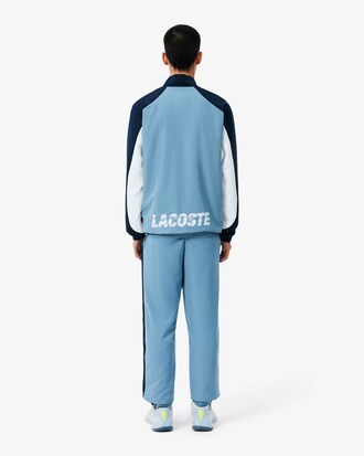 Sportlicher Trainingsanzug mit Colorblock-Design und Print