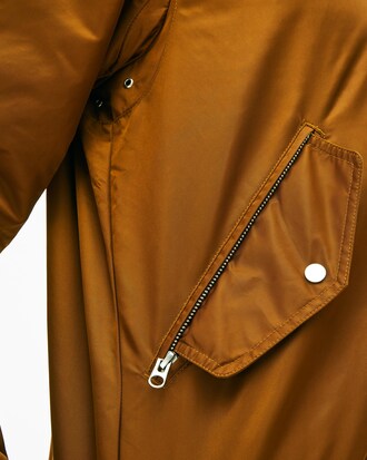 Herren-Bomberjacke mit Sherpa-Kragen