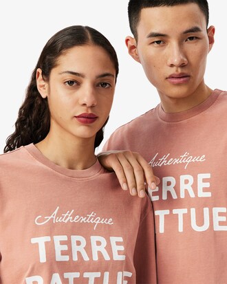 T-Shirt Garros Edition in Sandfarben