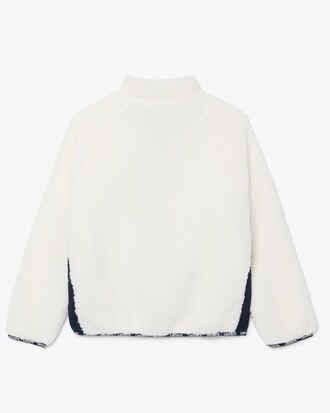Unisex-Jacke aus Sherpa-Fleece mit Colorblock-Design
