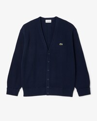 Relaxed Fit-Cardigan aus Tuchwolle