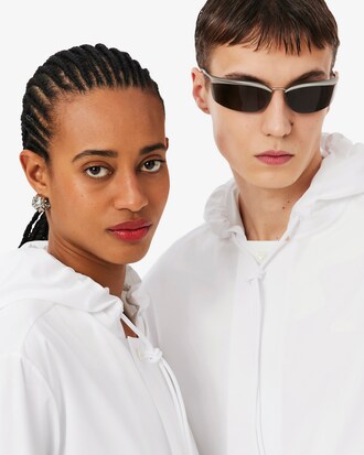 Jacke Runway aus Popeline mit Kapuze
