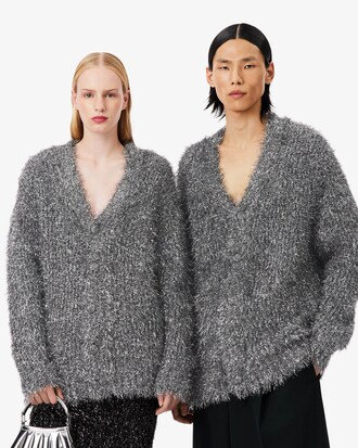 Cardigan Runway aus Lurex-Strick