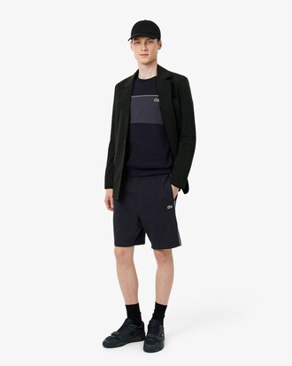 Fleece-Sweatshirt mit Colorblock-Design