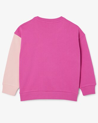 Fleece-Sweatshirt mit Colorblock-Design
