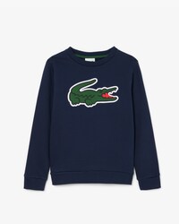 Unisex-Hoodie aus Fleece mit Krokodil