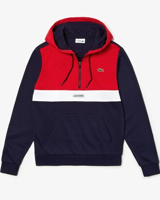 Herren LACOSTE SPORT Sweatshirt mit Colourblocks und Kapuze
