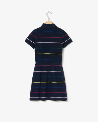 M&auml;dchen Polokleid aus Baumwoll-Piqu&eacute; mit elastischem Bund