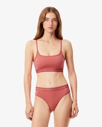 Tangas aus Mikrofaser mit gewelltem Bund