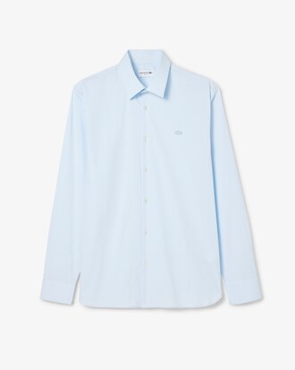 Slim Fit-Hemd aus Stretch-Popeline