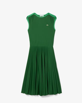 Ärmelloses Faltenkleid