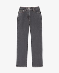 Denim-Jeans mit geradem Schnitt und hoher Taille