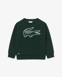 Sweatshirt aus Fleece mit Monogramm-Print