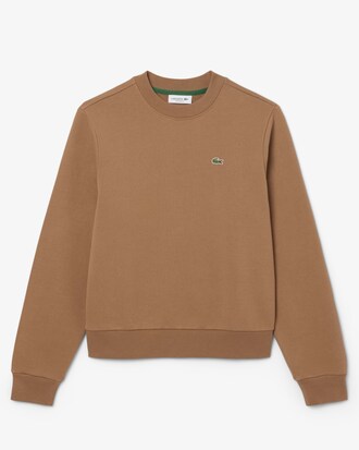 Relaxed Fit-Sweatshirt aus Fleece mit Rundhalsausschnitt