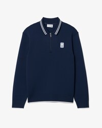 Tennis-Sweatshirt Heritage mit Polokragen und Rei&szlig;verschluss