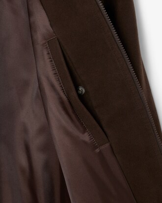 Wattierte Moleskin-Jacke