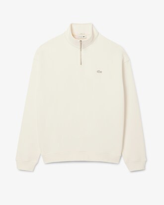 Sweatshirt aus schwerem Fleece mit Reißverschluss und hohem Kragen