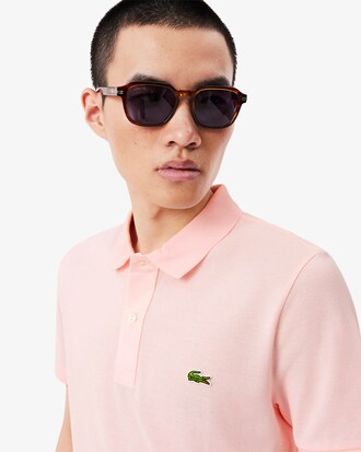 Slim Fit-Polohemd L.12.12 aus Piqu&eacute;