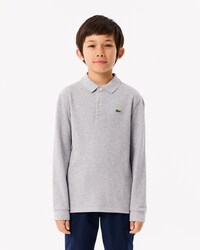 Polohemd aus Petit Piqué mit langen Ärmeln