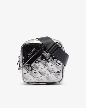 Silberne Schultertasche The Blend