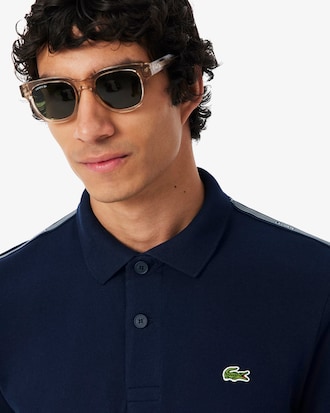 Regular Fit-Polohemd mit Logostreifen