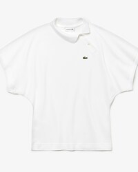 Damen Poloshirt mit destrukturiertem Kragen und Kimono-&Auml;rmeln