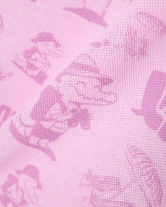 Polokleid aus Piqu&eacute; mit Print